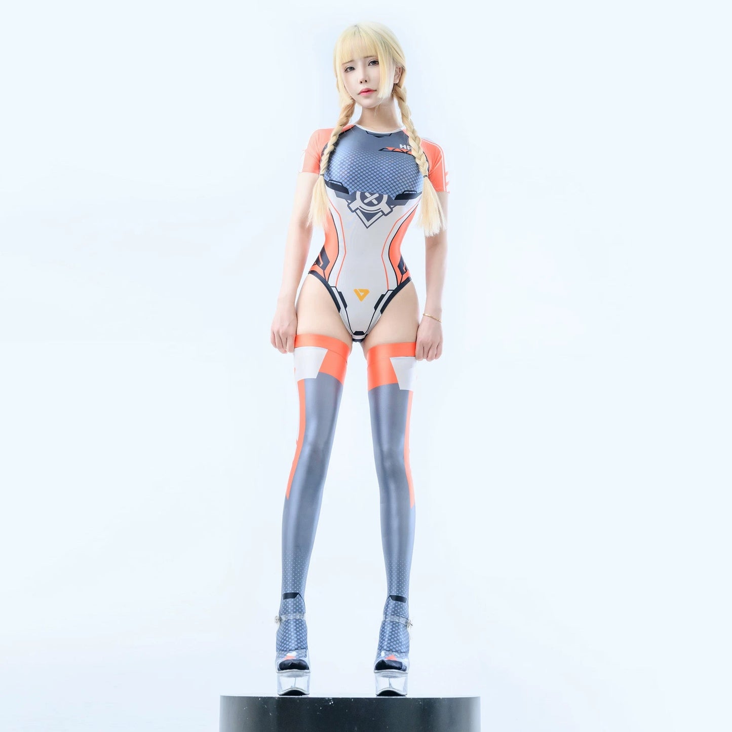 Anime Sci-fi Spandex Swimwear Racing Suit Wet Suit Race Queen Costume