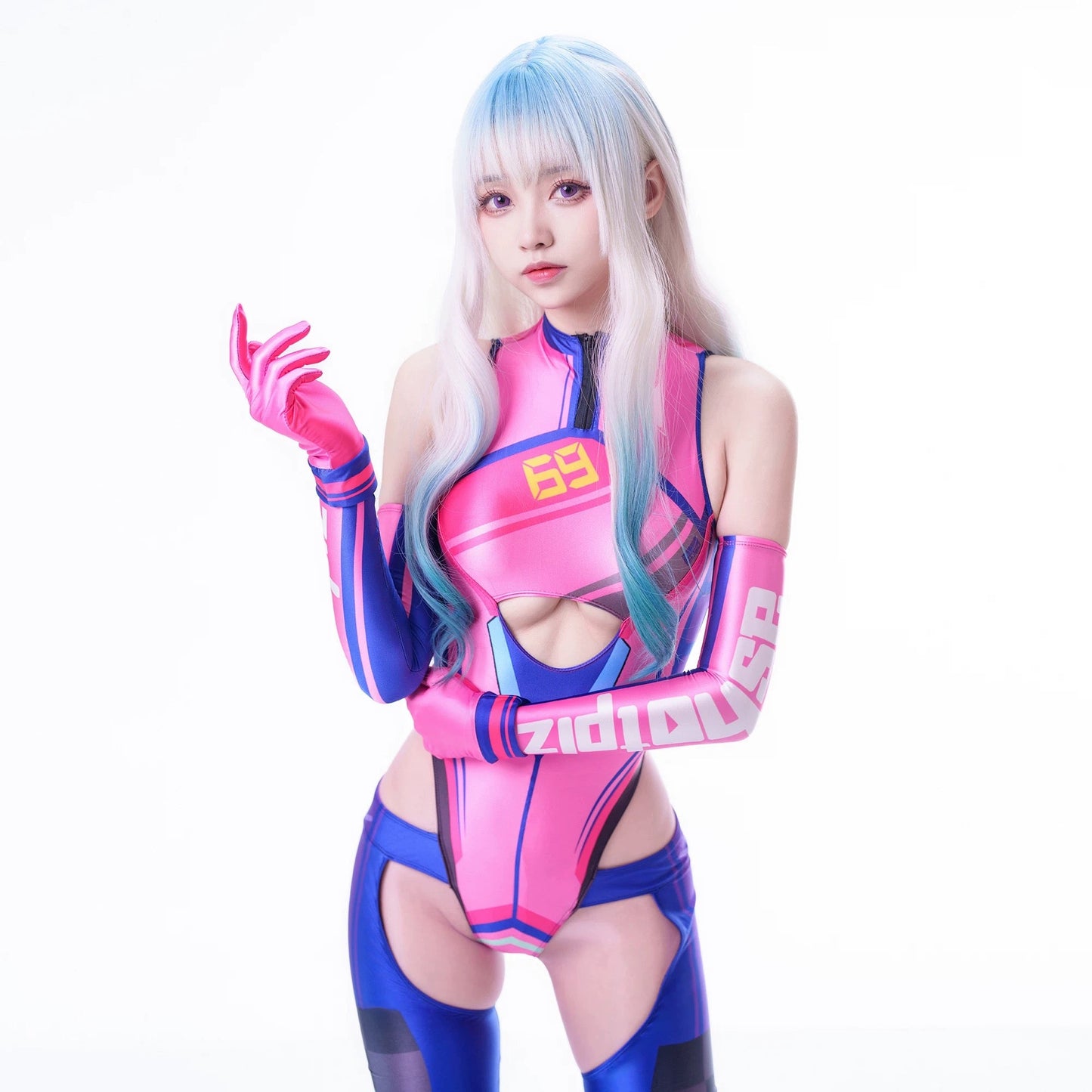 Anime Sci-fi Spandex Swimwear Racing Suit Wet Suit Race Queen Costume