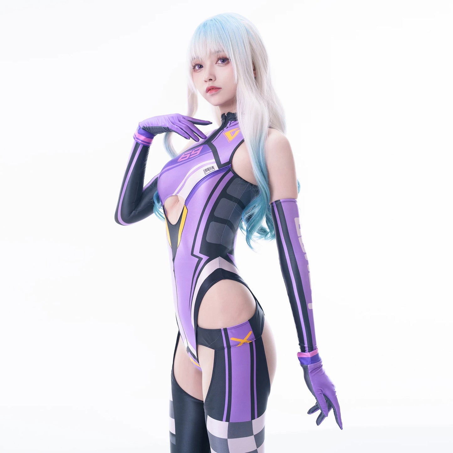 Anime Sci-fi Spandex Swimwear Racing Suit Wet Suit Race Queen Costume
