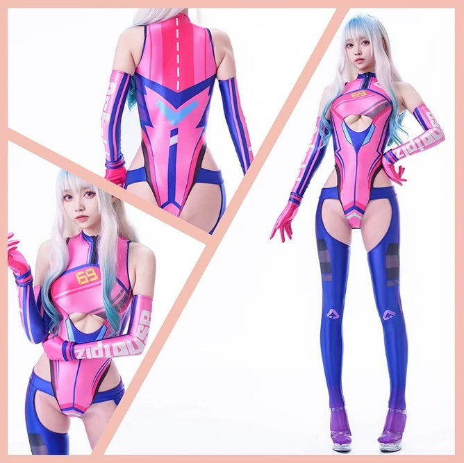 Anime Sci-fi Spandex Swimwear Racing Suit Wet Suit Race Queen Costume