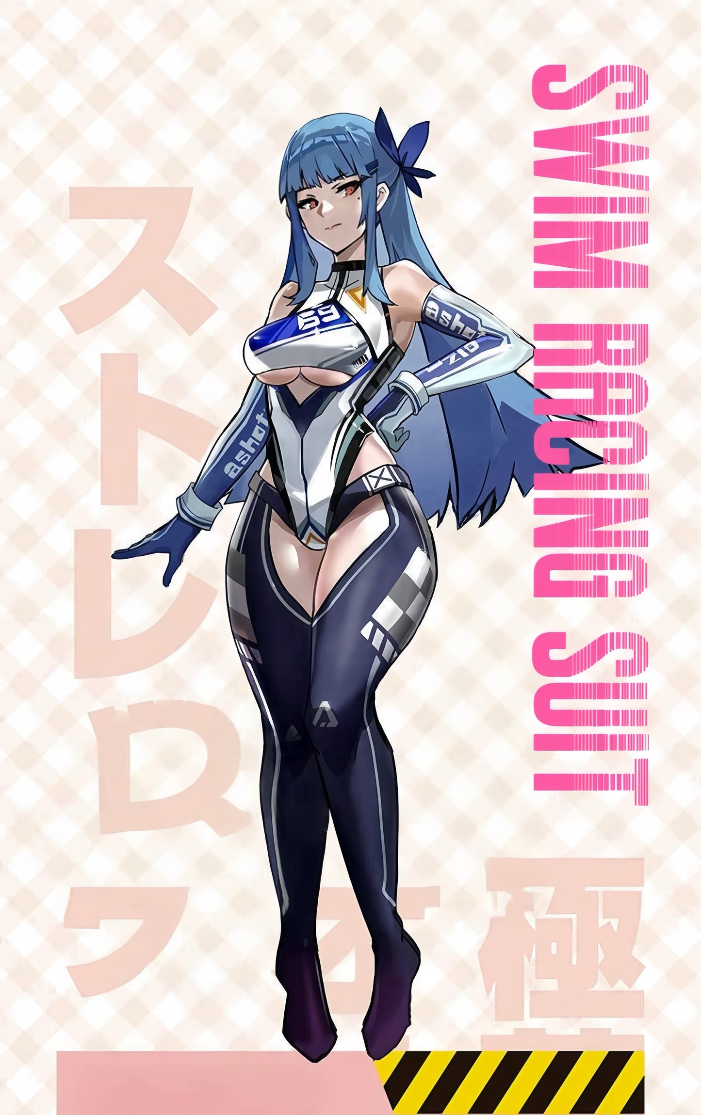 Anime Sci-fi Spandex Swimwear Racing Suit Wet Suit Race Queen Costume