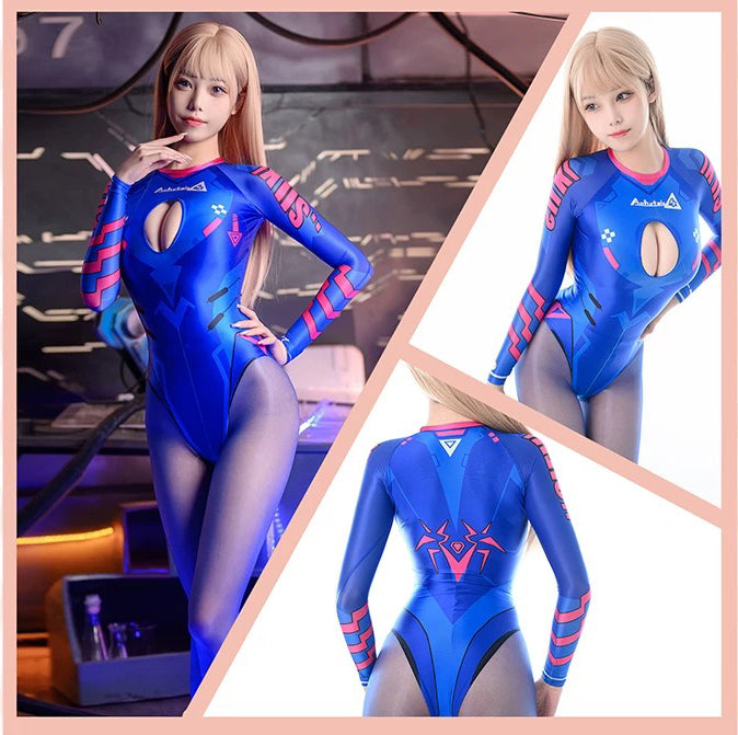 Anime Sci-fi Spandex Swimwear Racing Suit Wet Suit Race Queen Costume