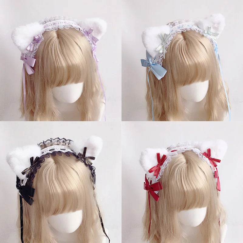 Lolita cat ear lace hairband