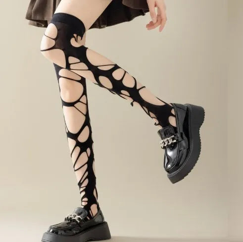Shredded Ladder Tights