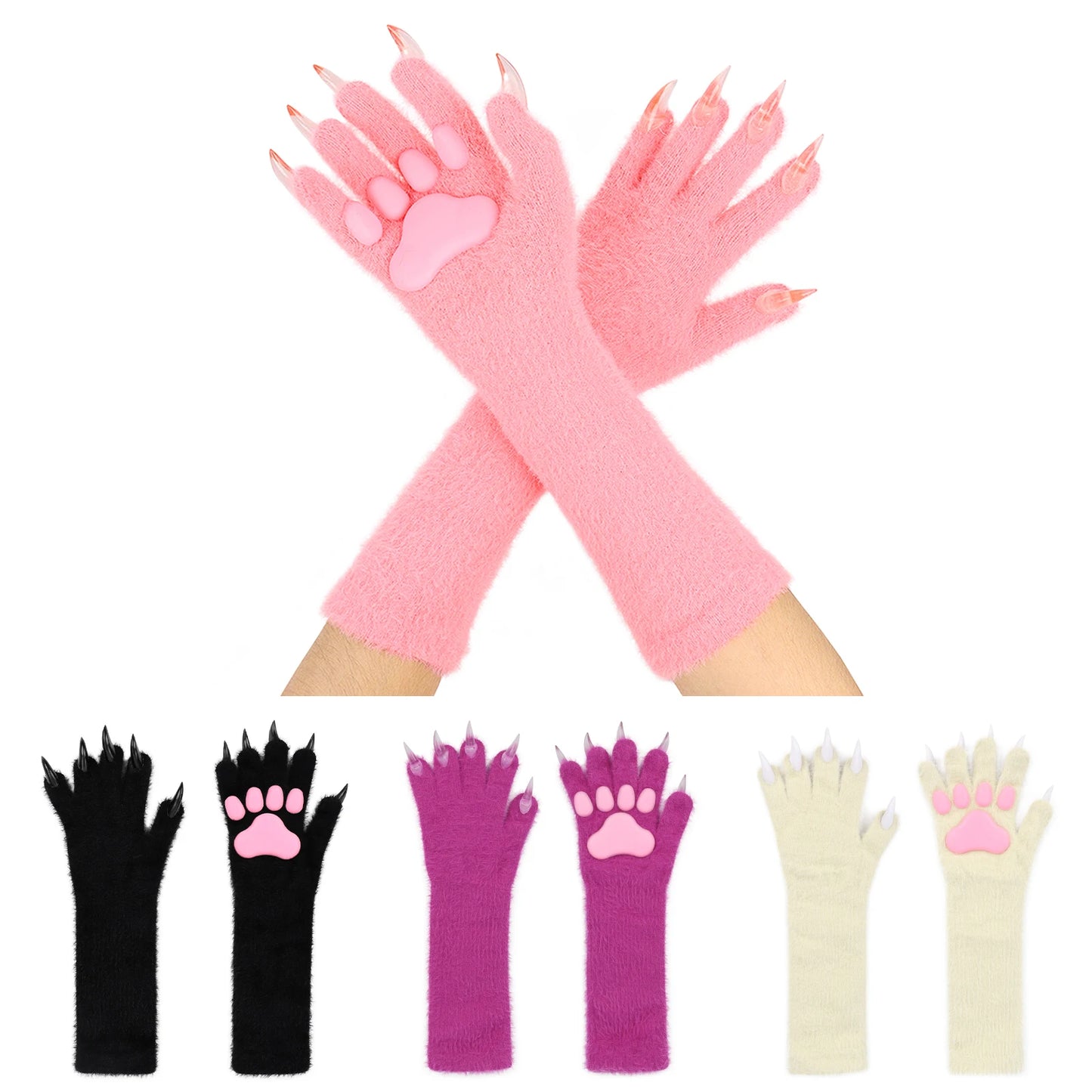 Animal paw claw gloves