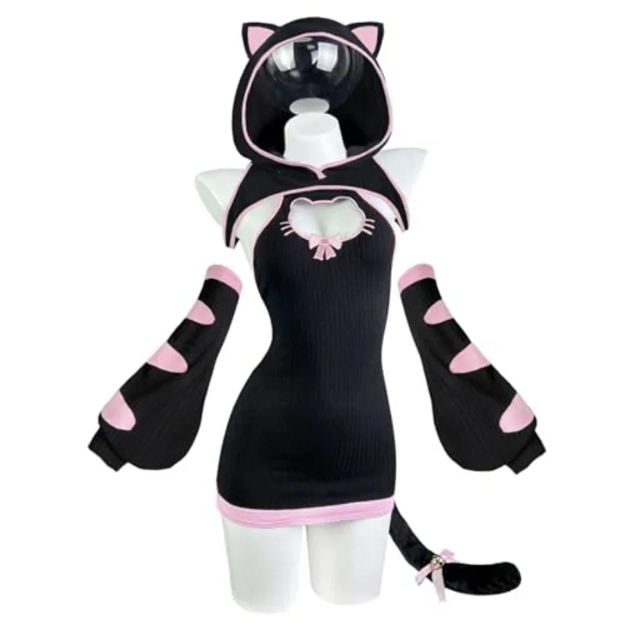 Sexy cat maid kitten lingerie set