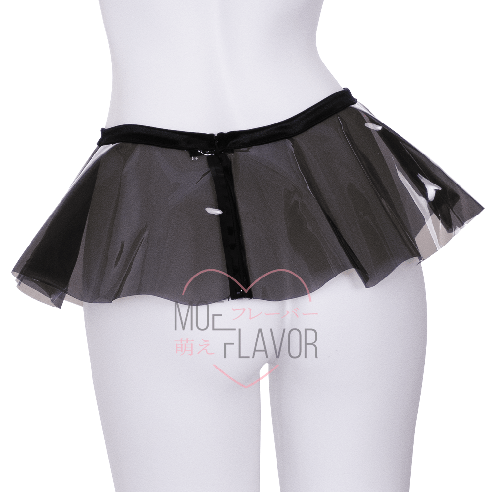 Vinyl Skirt Clear Grey