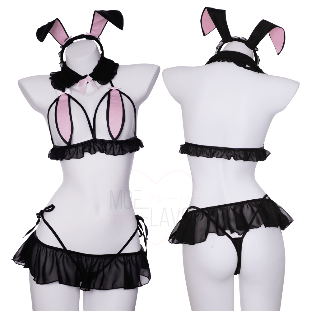 Blush Bunny Ears Lingerie