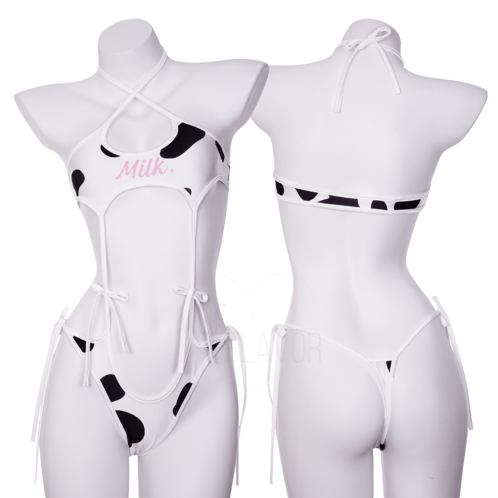 Drippin In Milk Lingerie Cow Print
