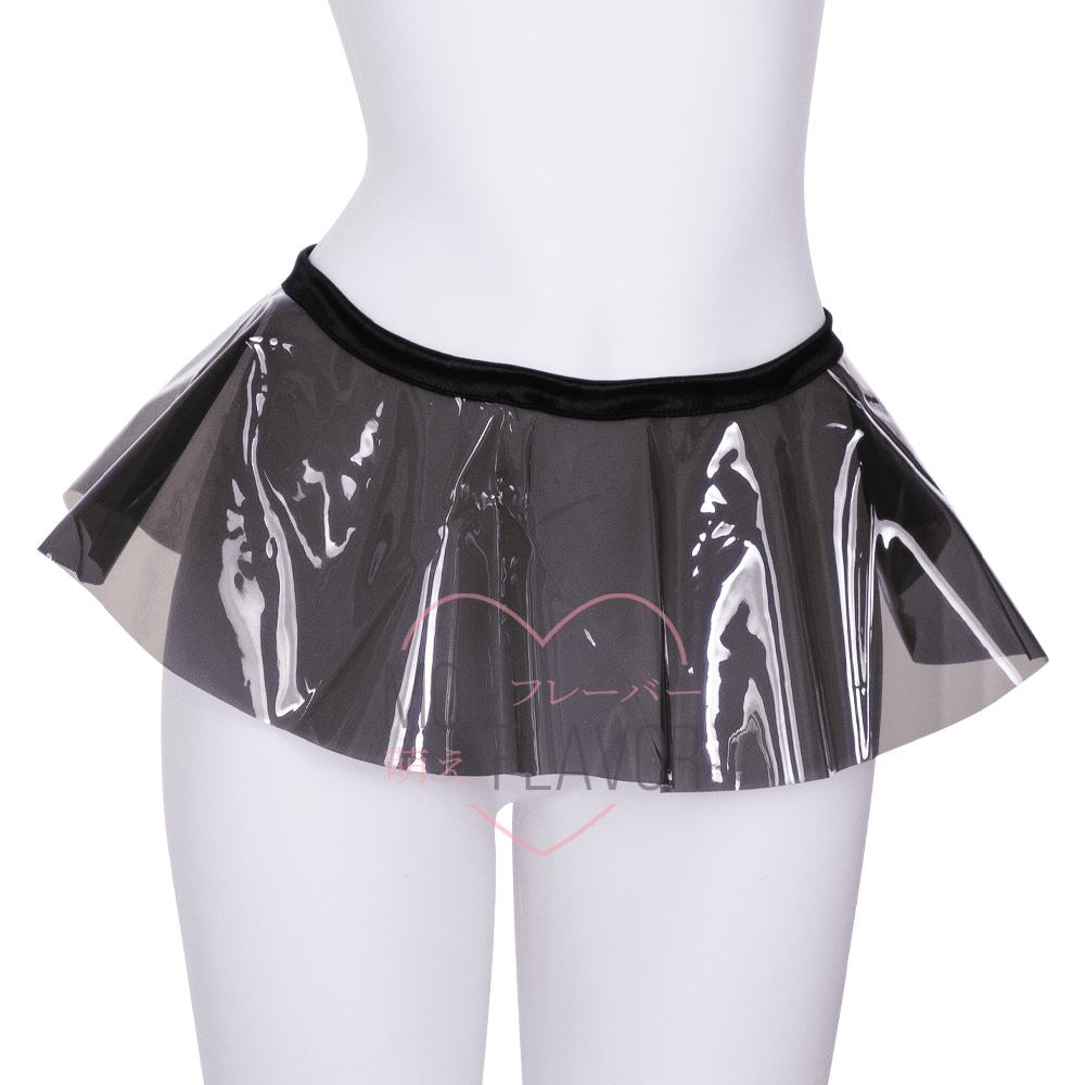 Vinyl Skirt Clear Grey