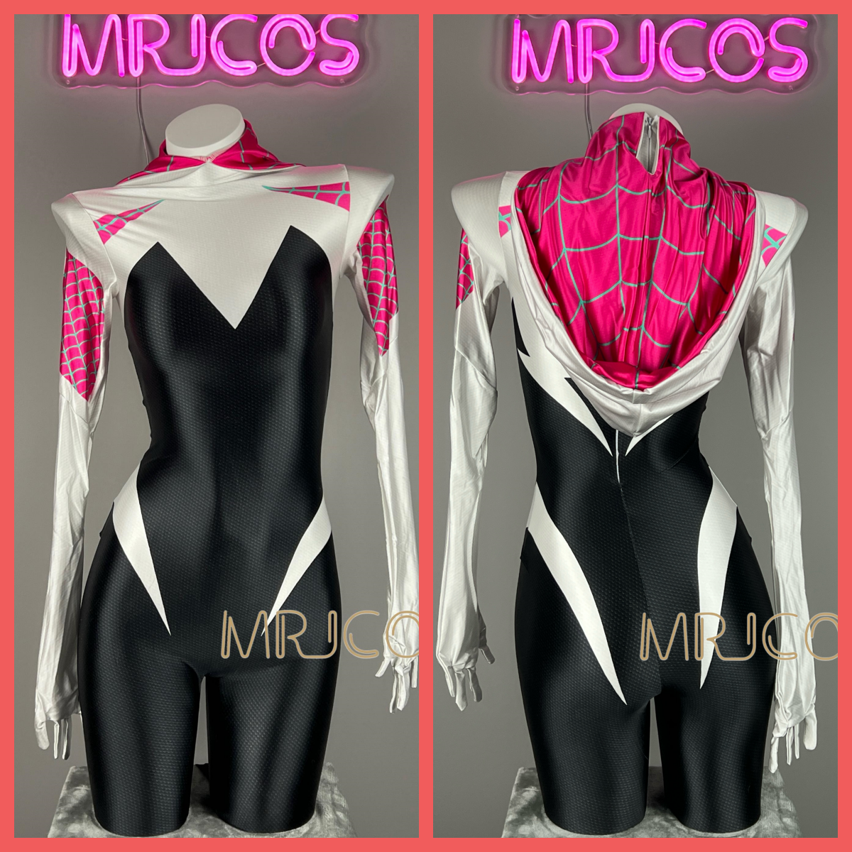 Woman Super Hero Spandex Cosplay Full Bodysuit Halloween Costume Zentai