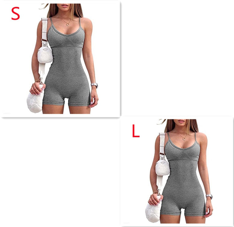 Seamless Ribbed Romper