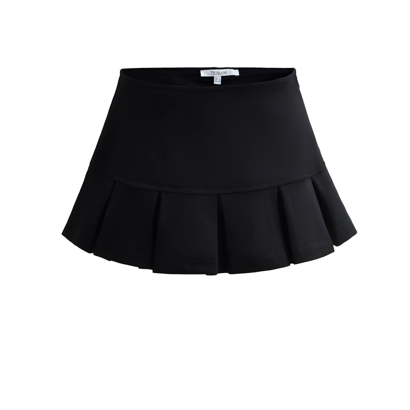 Flared Pleat Micro Skirt
