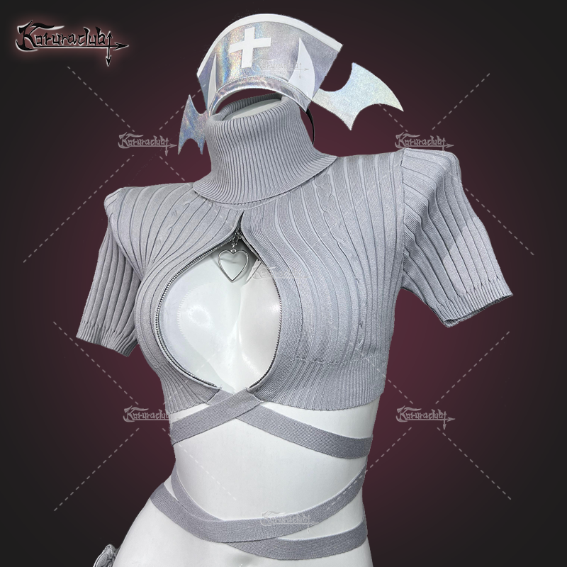Cozy Hearted Nurse Lingerie KO01 (4-PIECE SET)