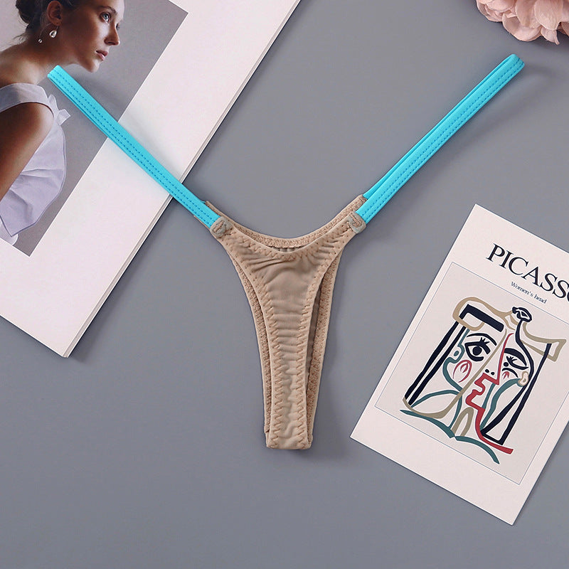 Contrast Strap Micro Thong