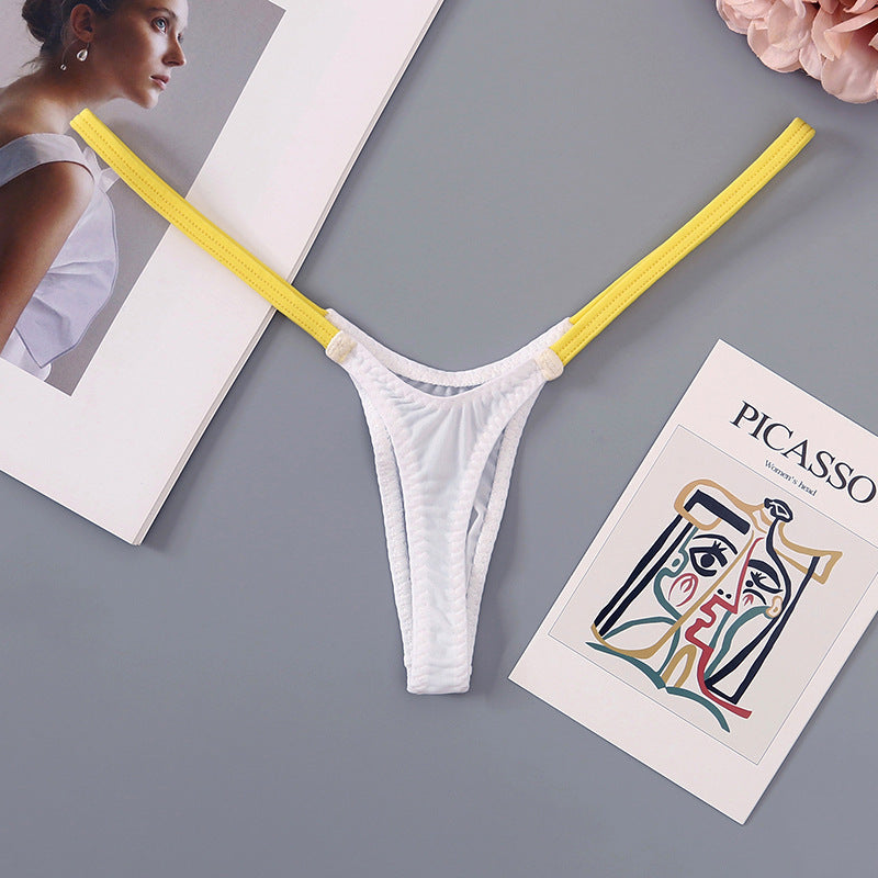 Contrast Strap Micro Thong