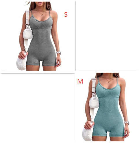 Seamless Ribbed Romper