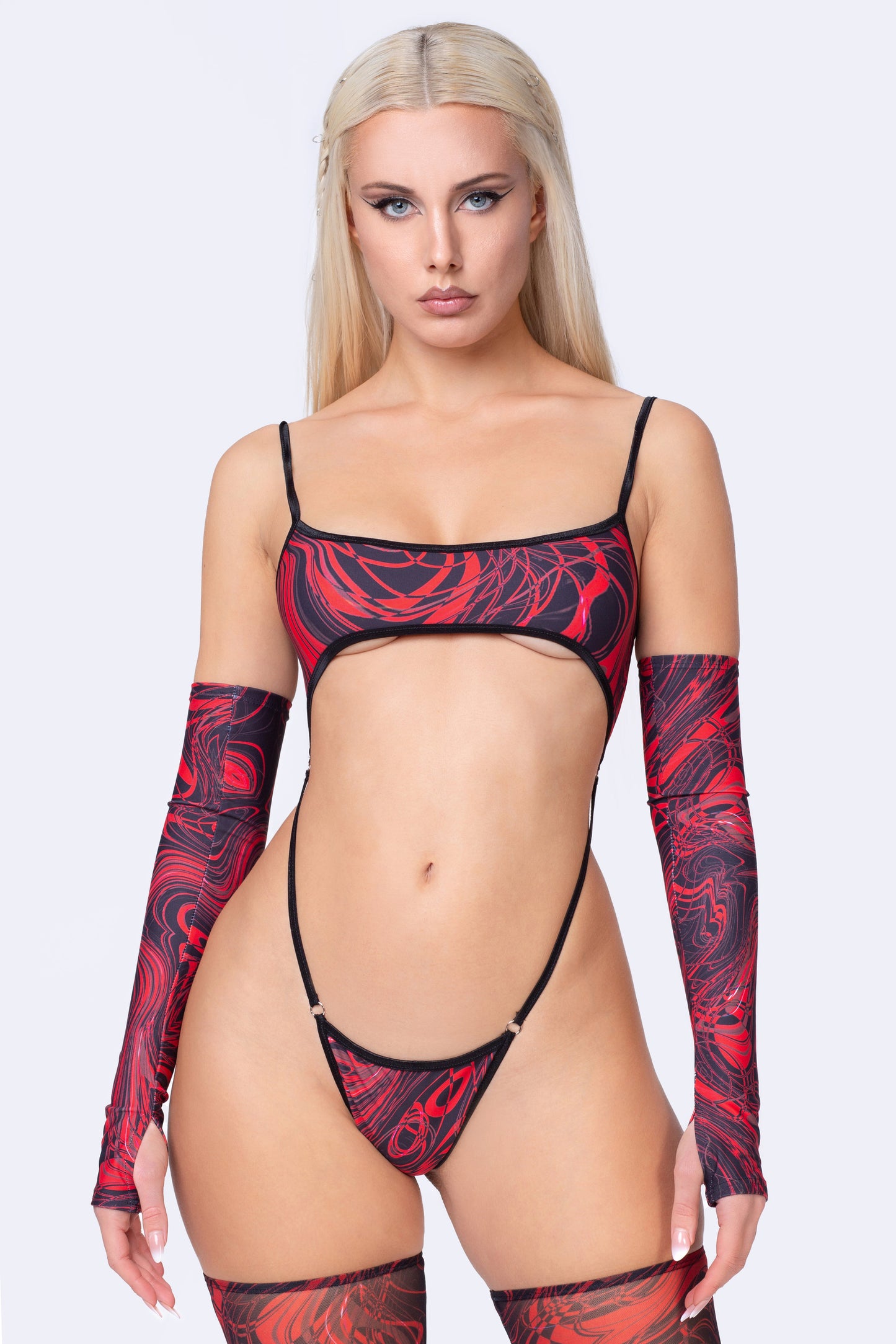 Vermillion Strappy Bodysuit