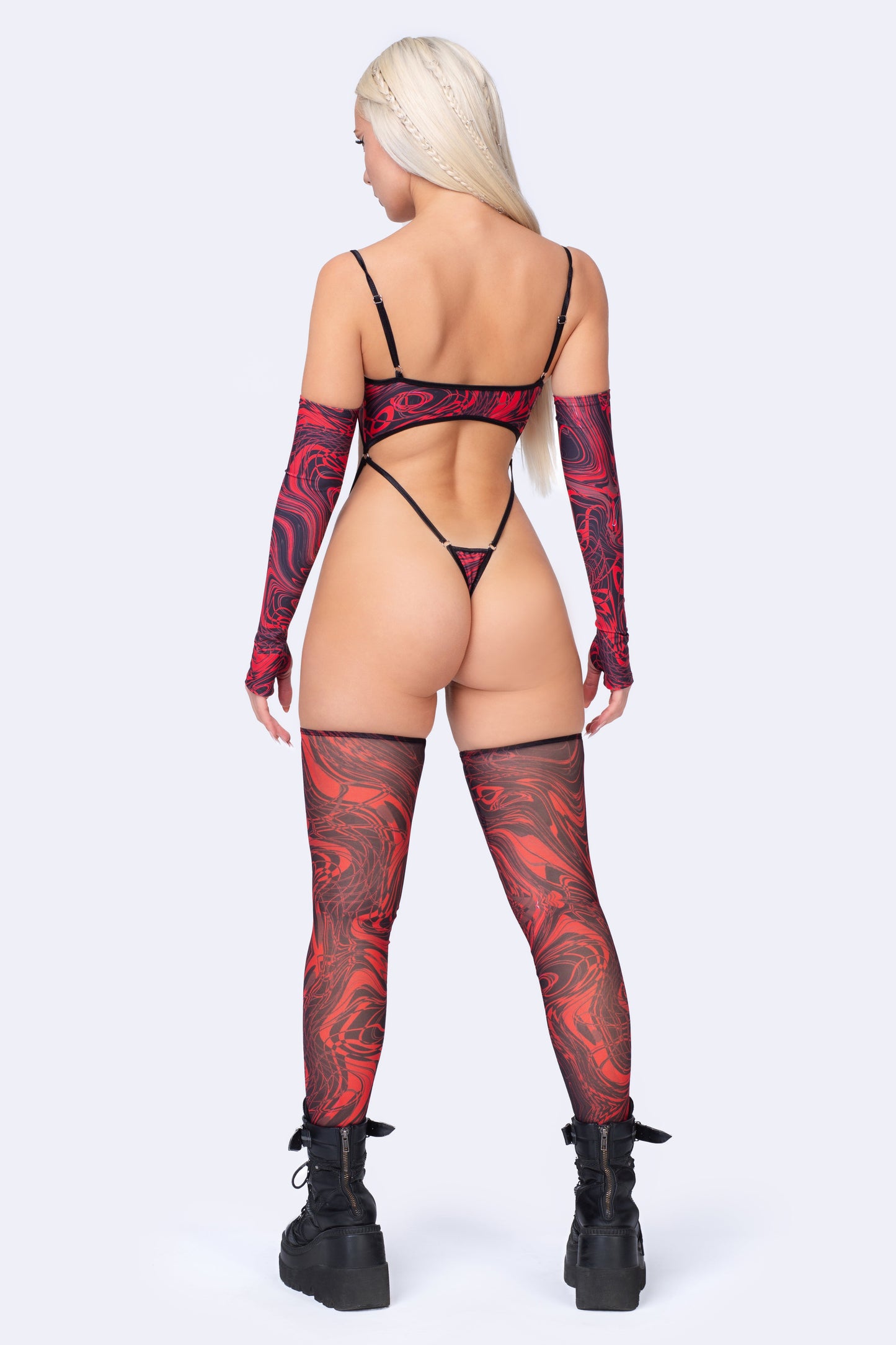 Vermillion Strappy Bodysuit