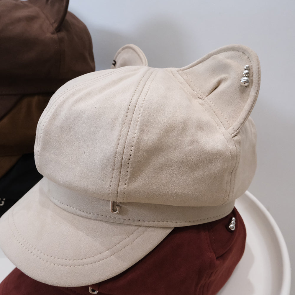 Cat Ear Newsboy Beret