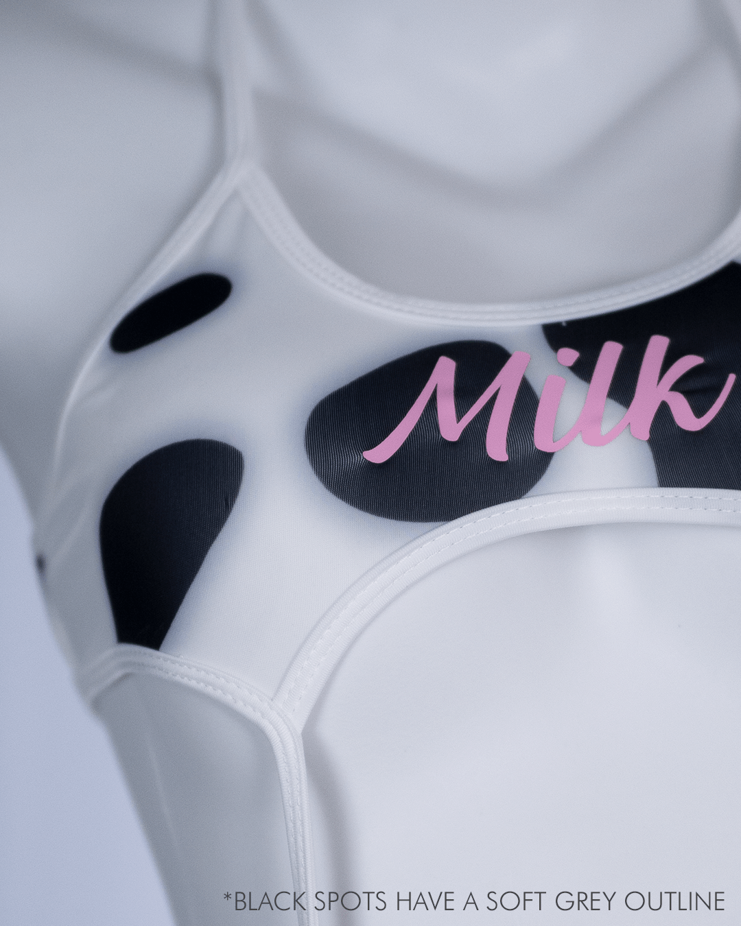 Drippin in Milk Swimsuit Cow Print