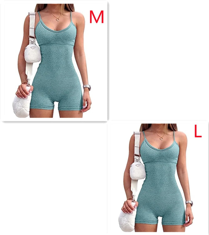 Seamless Ribbed Romper