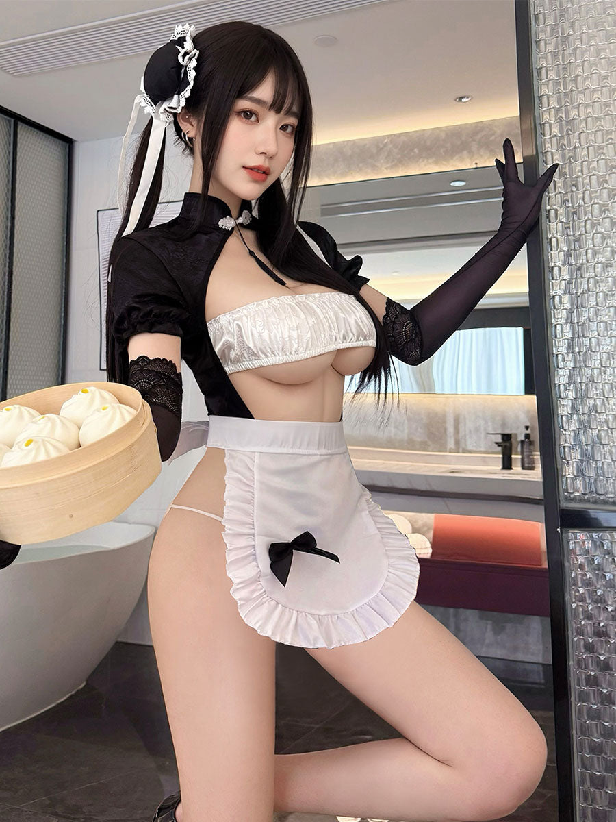 Chinese Style Maid Cosplay Lingerie
