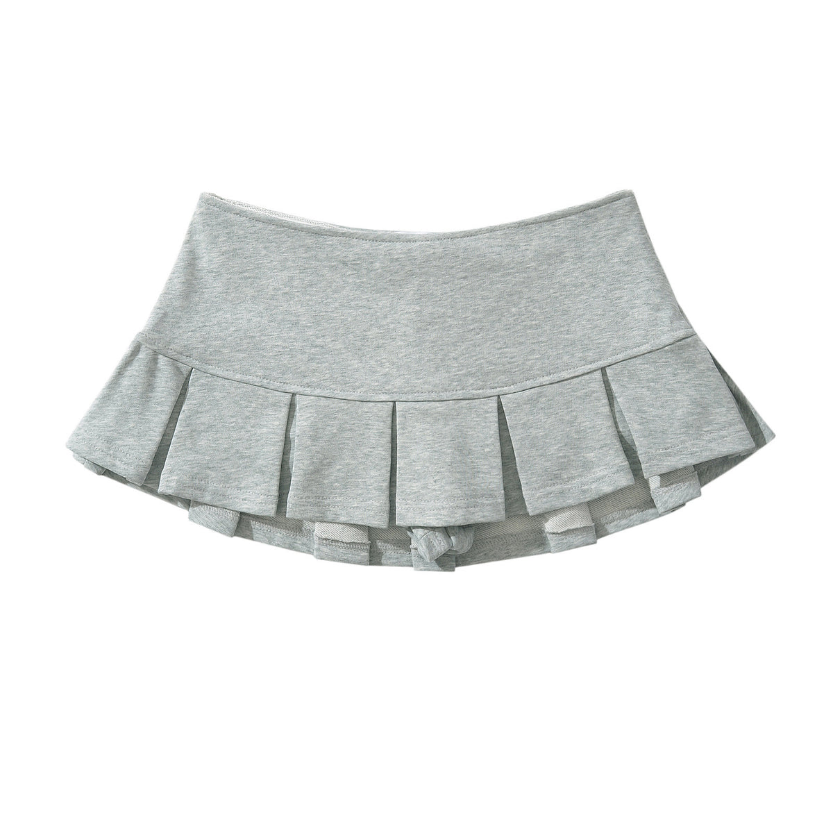 Flared Pleat Micro Skirt