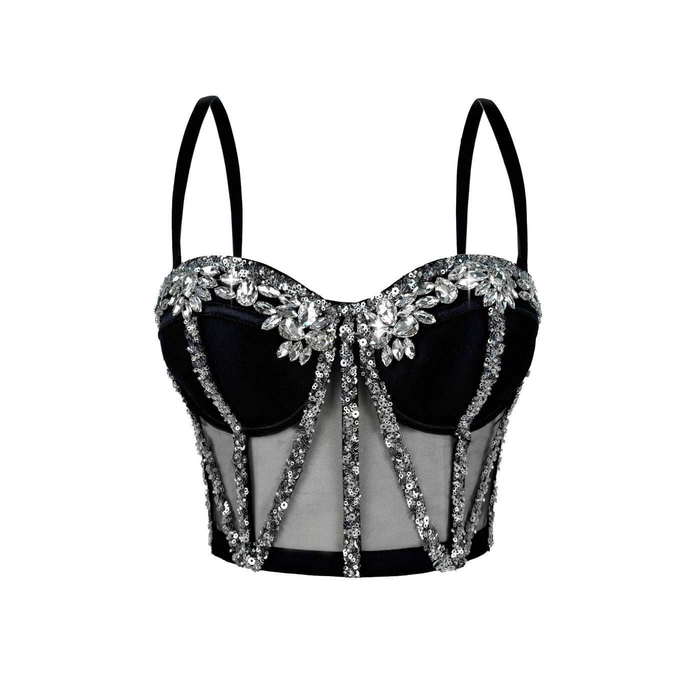 Crystal Mesh Corset