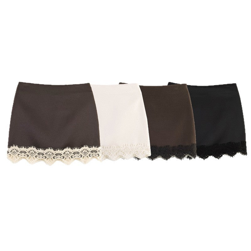 Lace Hem Mini Skirt