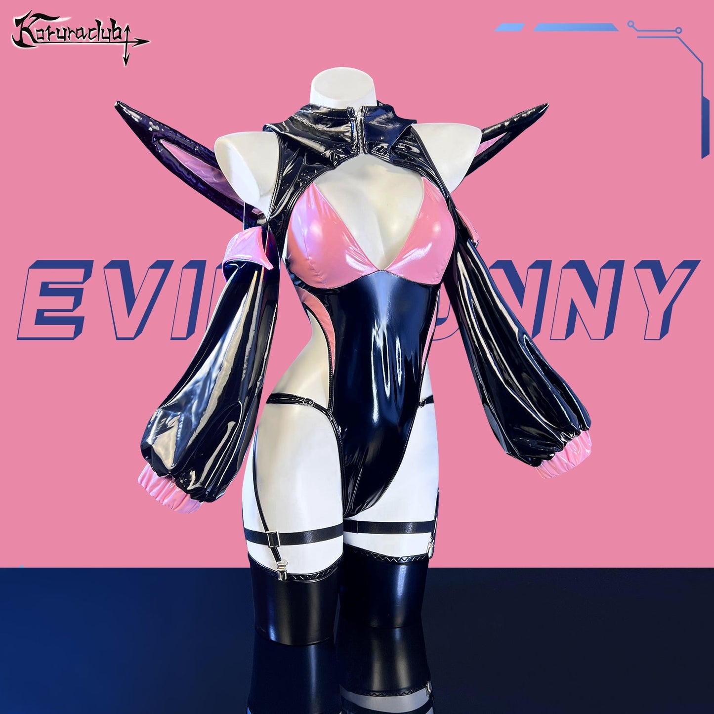 More Colors Cosplay Evil Bunny Lingerie KO70 (5-Piece Set)