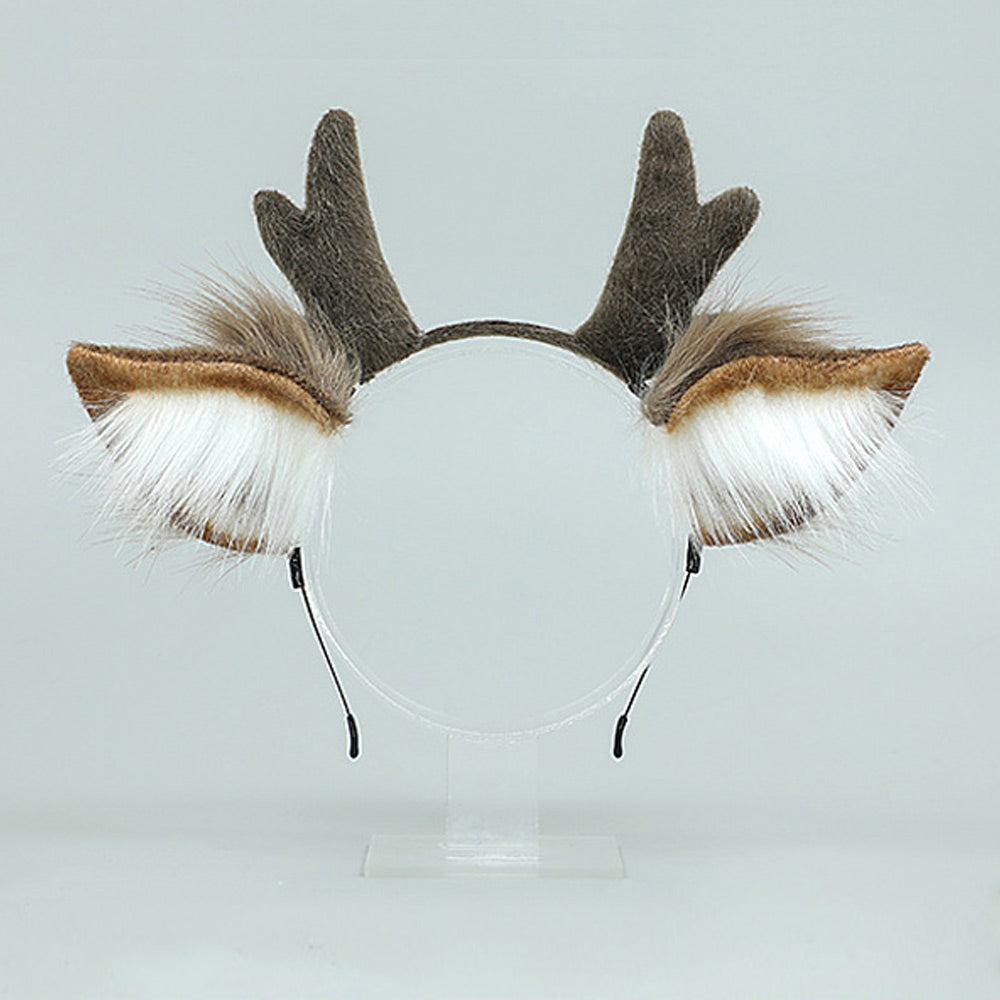 Christmas Elk Costume Adult Furry Reindeer Cosplay Outfit Xmas Party Skirt Set