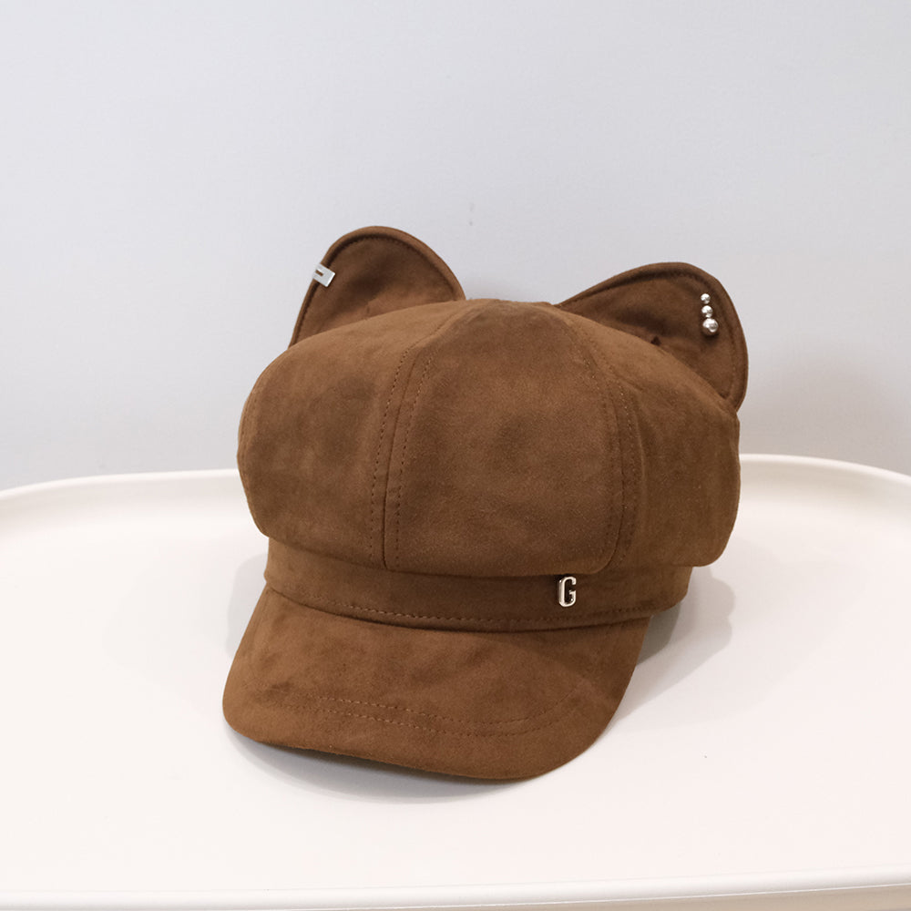Cat Ear Newsboy Beret