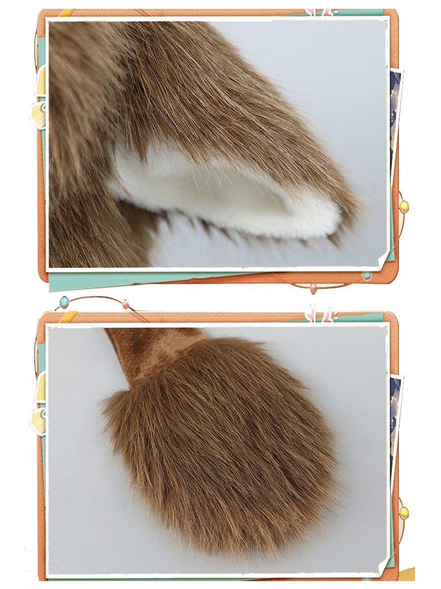 Faux Fur Christmas Deer Hat