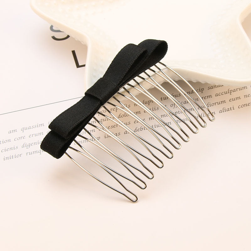 Satin Bow Hair Comb