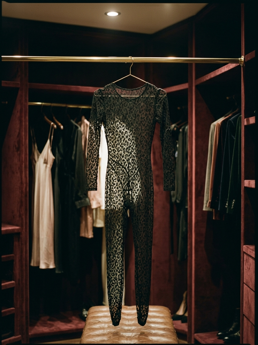 Leopard Print Bodystocking