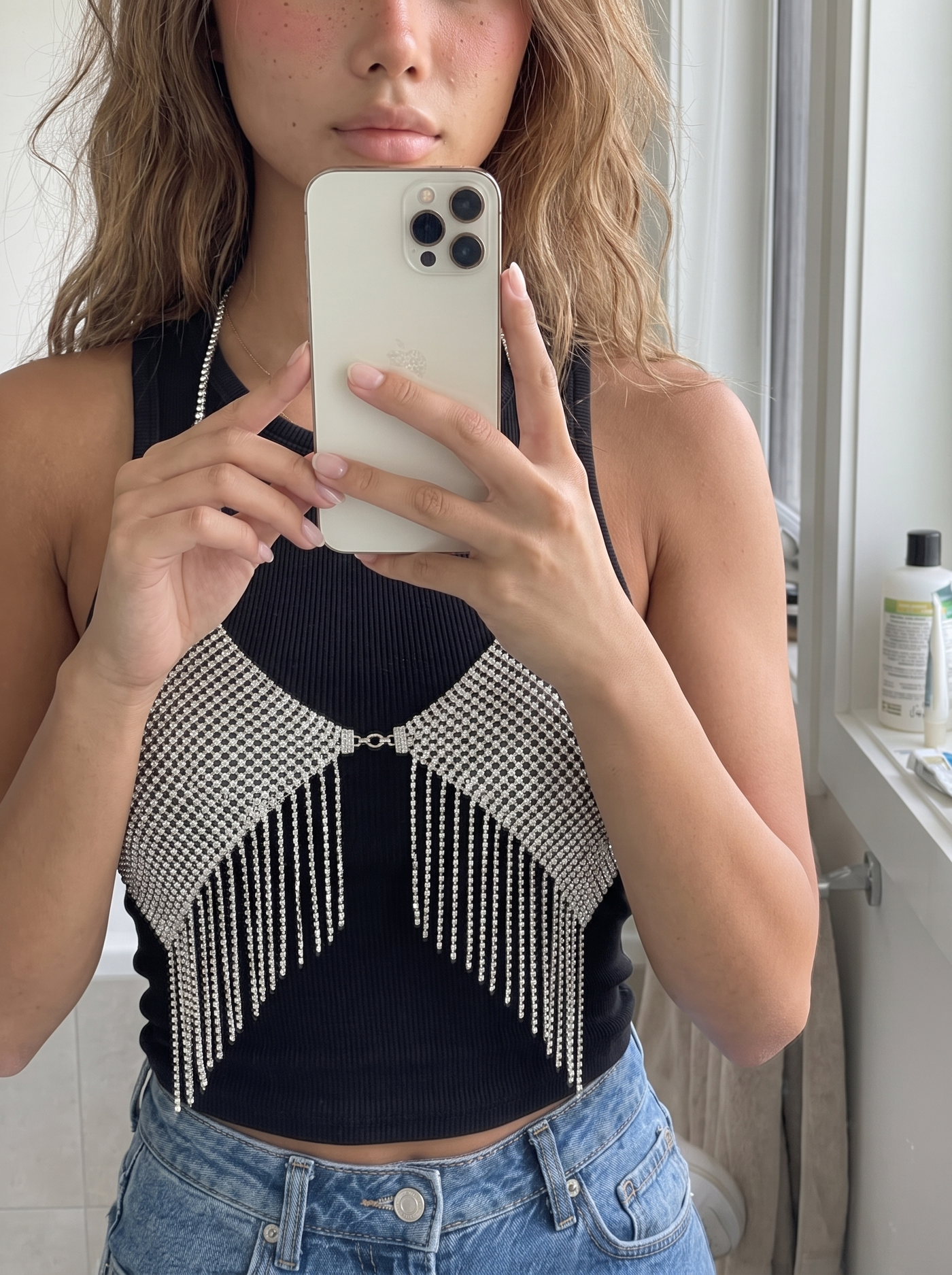 Crystal Fringe Body Chain
