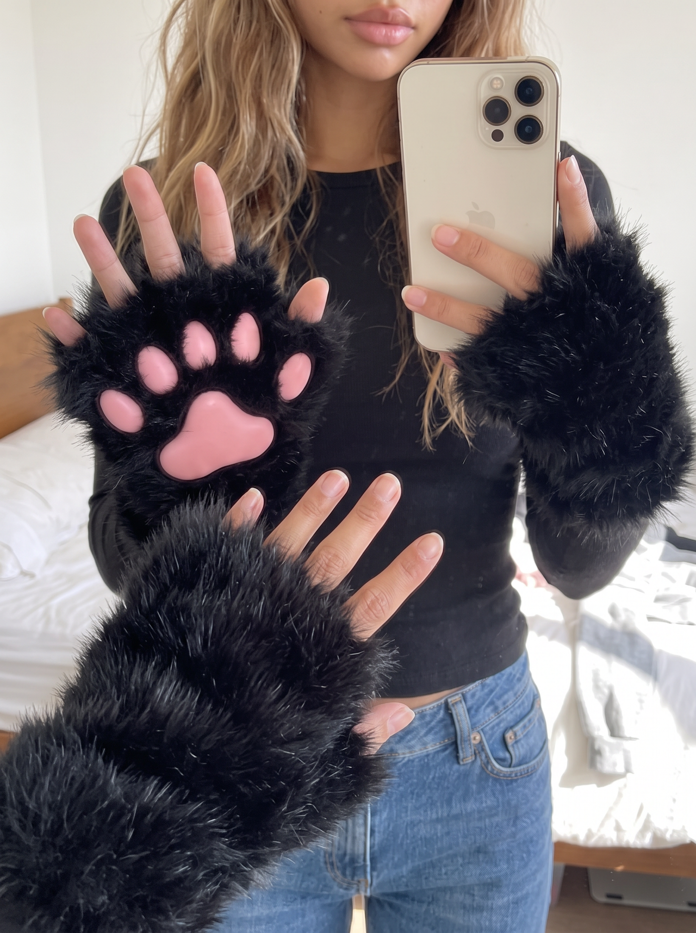 Fluffy Paw Gloves