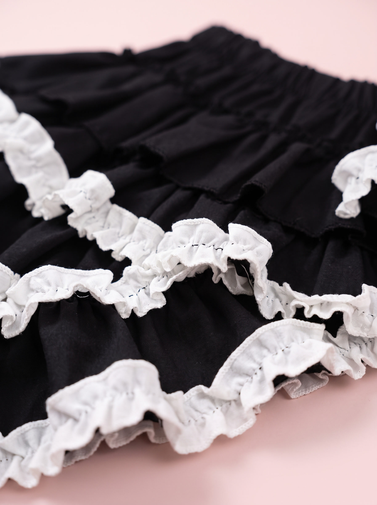 Lace Tier Micro Skirt