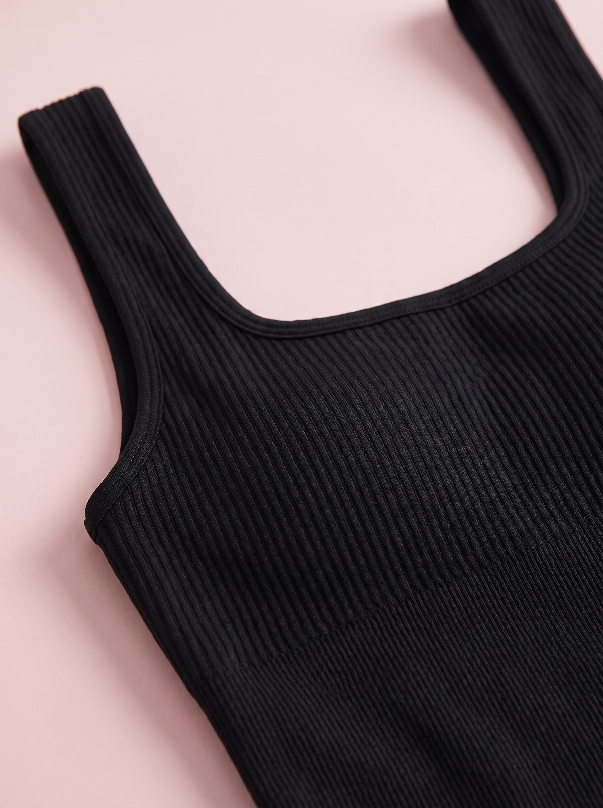 Ribbed Sleeveless Jumpsuit
