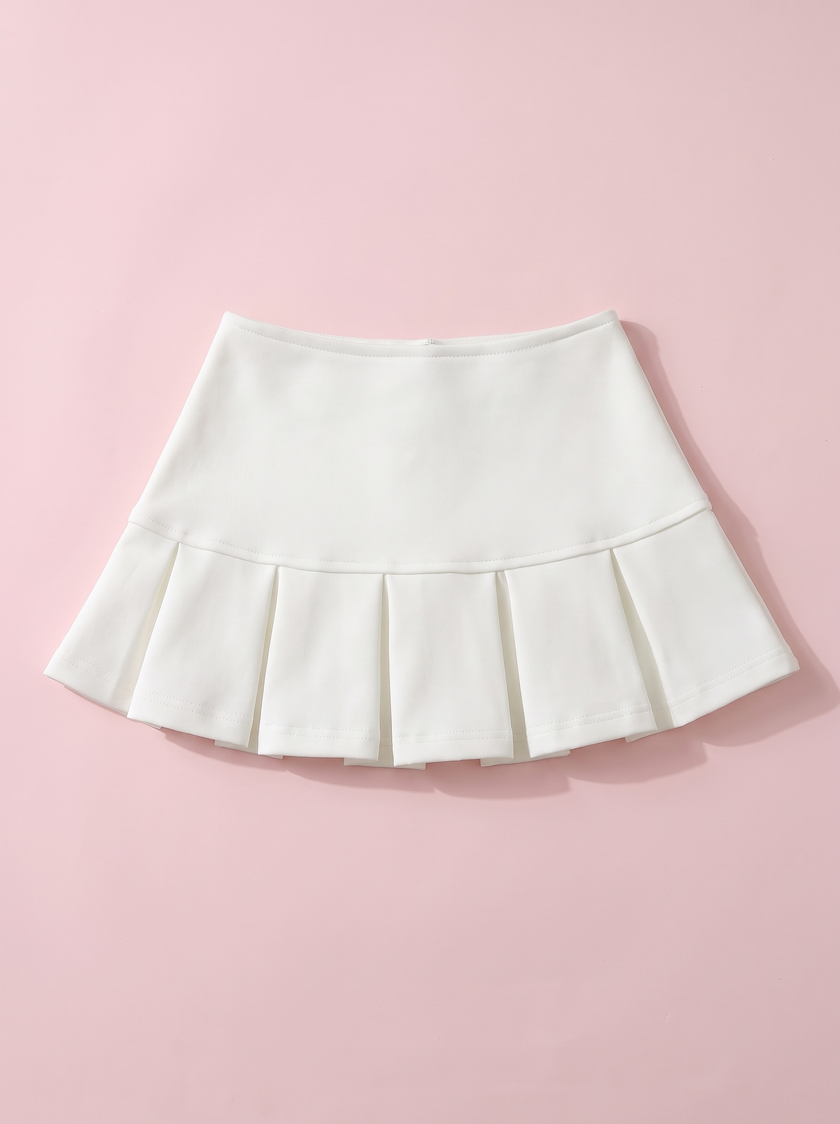 Flared Pleat Micro Skirt