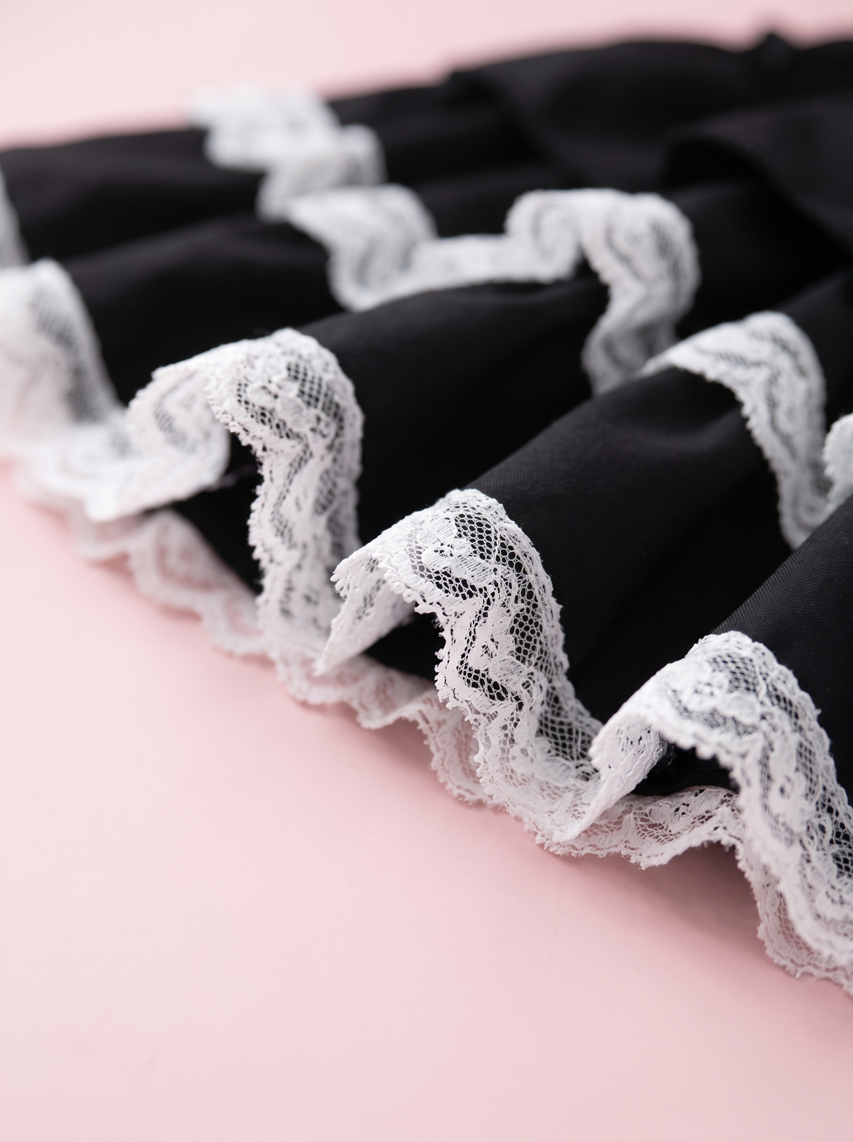 Lace Tier Micro Skirt