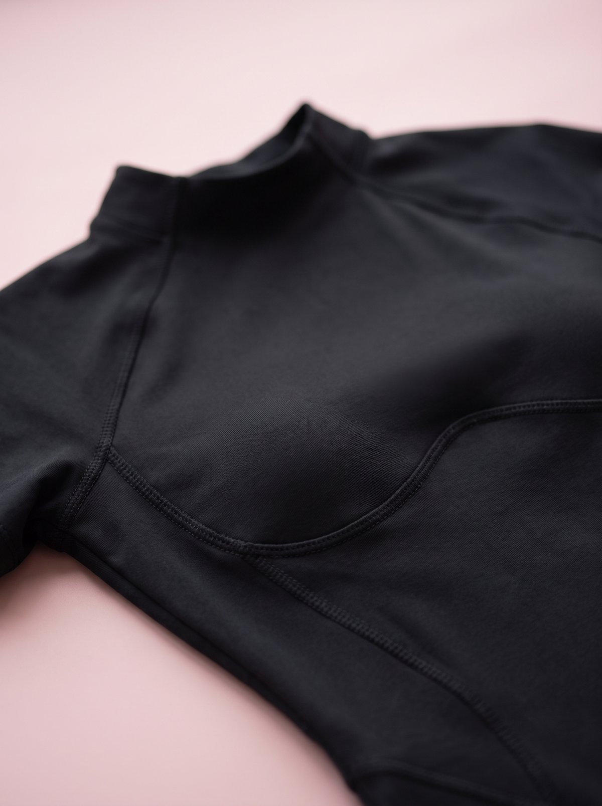 Seamed Mock Neck Jumpsuit