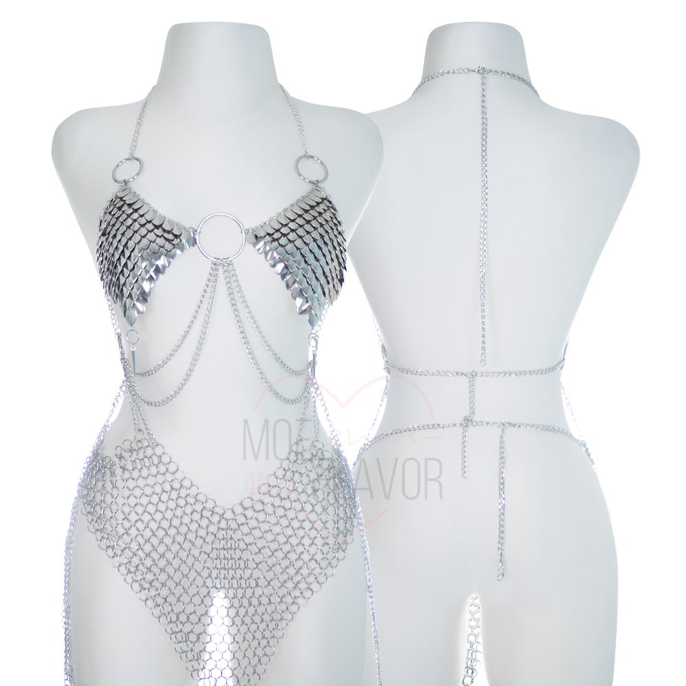 Pre-Order Iron Maiden Top / Skirt Steel Chainmail Scalemail Costume
