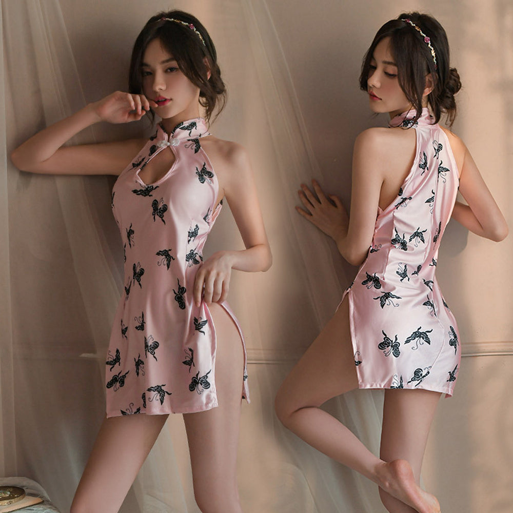 Sexy Cheongsam Traditional Qipao Babydoll Cosplay Lingerie Costume