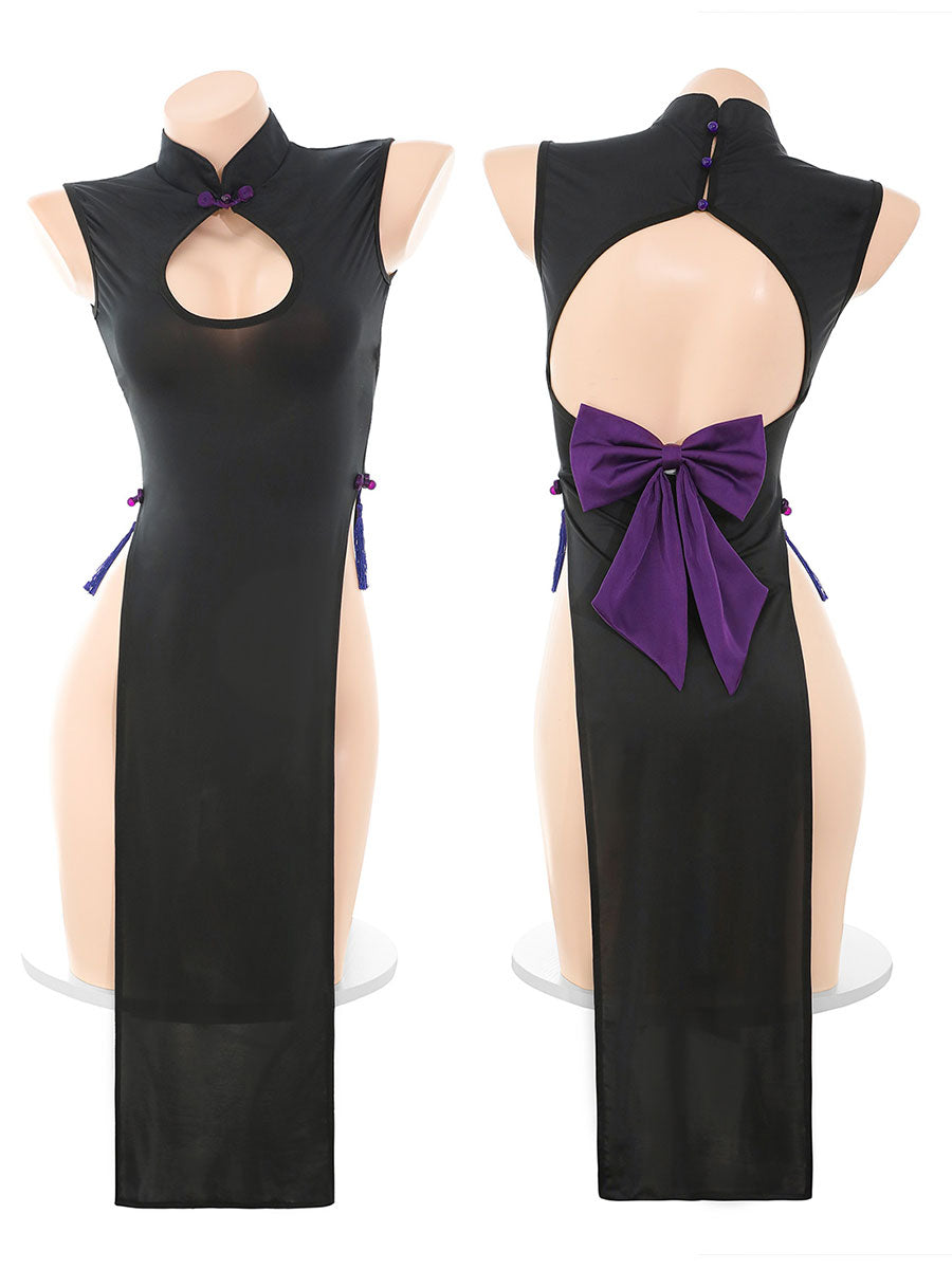 Seductive Cutout Cheongsam Dress