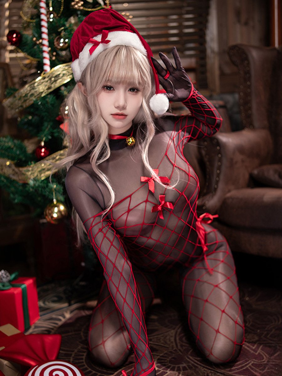 Santa Claus Bodystocking Lingerie
