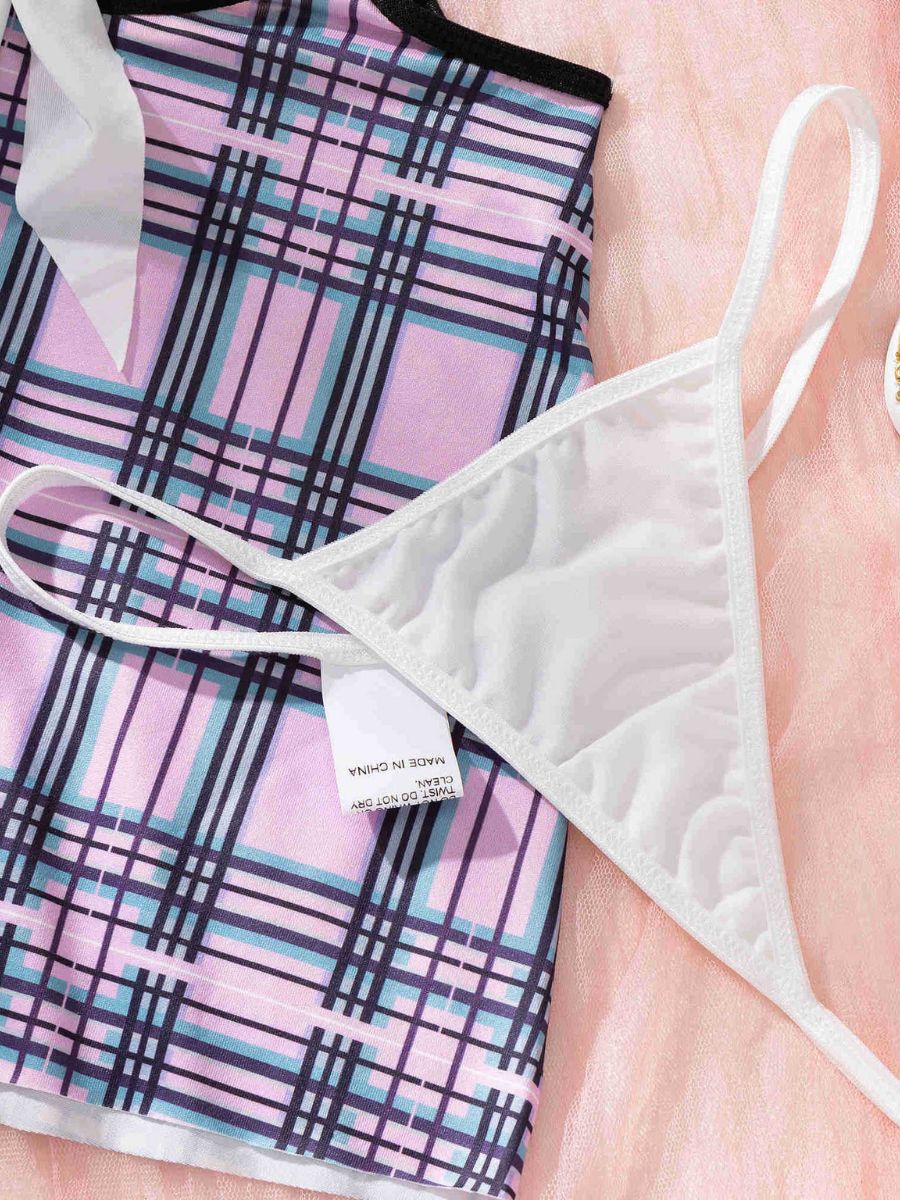 Cute Plaid College Girl Costume