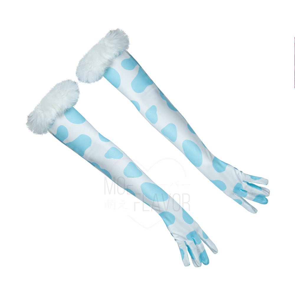 Winter Plush Cow Gloves Accessory