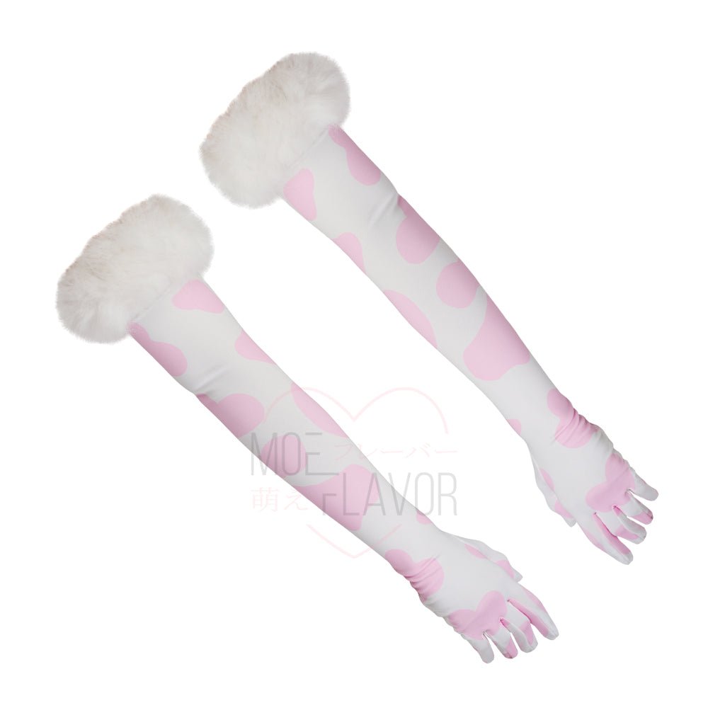 Winter Plush Cow Gloves Accessory